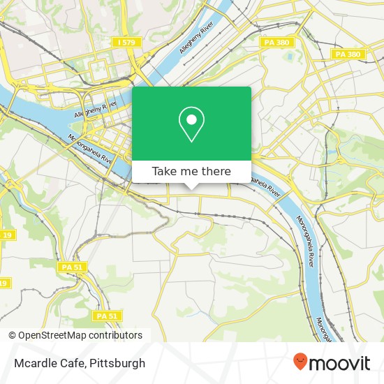 Mcardle Cafe map
