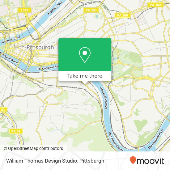 William Thomas Design Studio map
