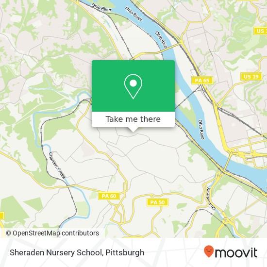 Mapa de Sheraden Nursery School