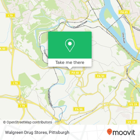 Walgreen Drug Stores map