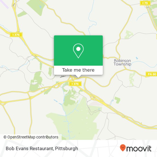 Bob Evans Restaurant map