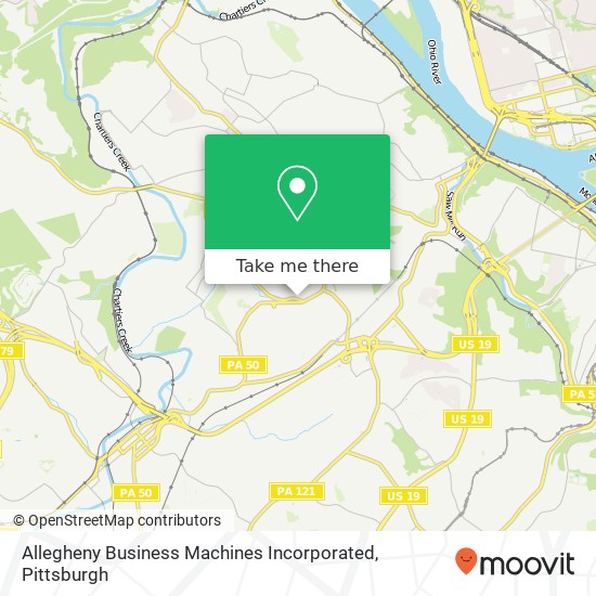 Allegheny Business Machines Incorporated map