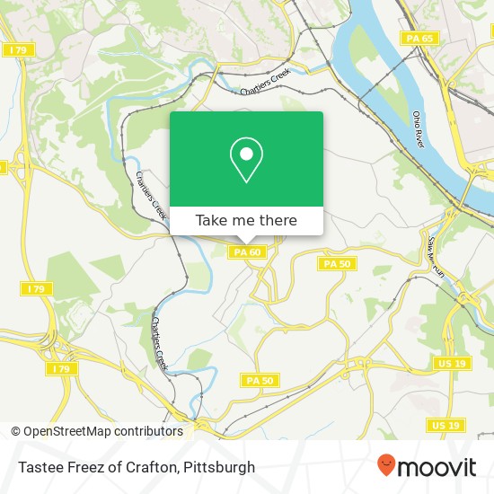 Mapa de Tastee Freez of Crafton