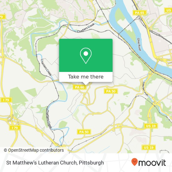 St Matthew's Lutheran Church map