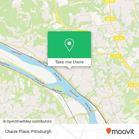 Chaize Place map