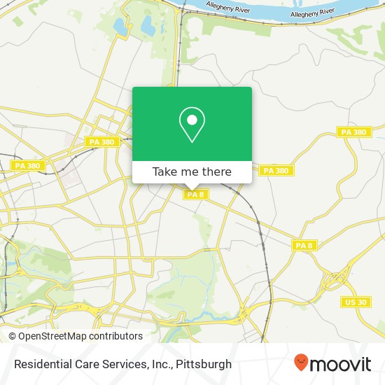 Residential Care Services, Inc. map