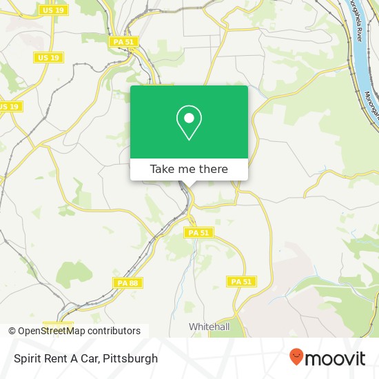 Mapa de Spirit Rent A Car