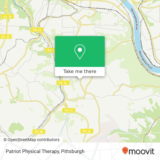 Patriot Physical Therapy map