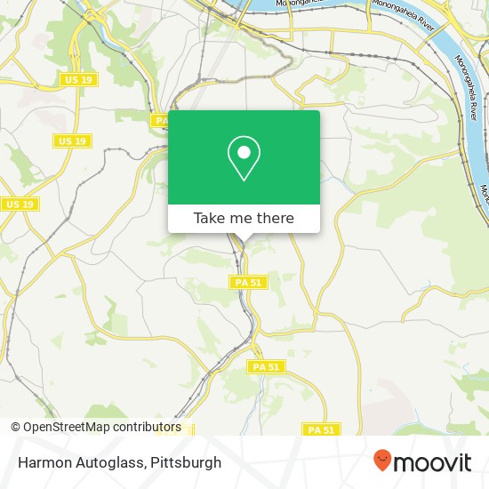 Harmon Autoglass map