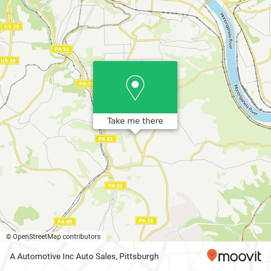 Mapa de A Automotive Inc Auto Sales