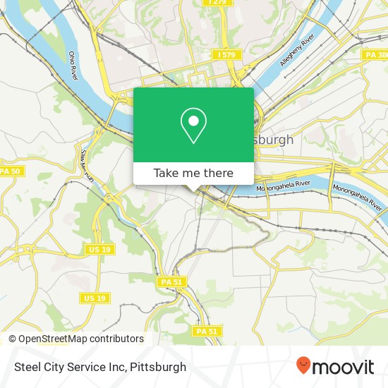 Steel City Service Inc map