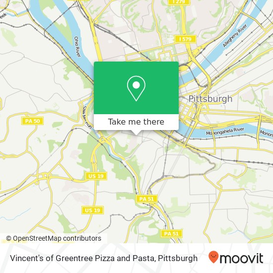 Vincent's of Greentree Pizza and Pasta map