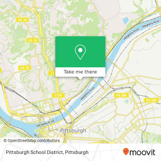Mapa de Pittsburgh School District