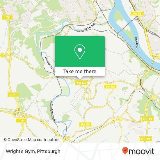 Mapa de Wright's Gym