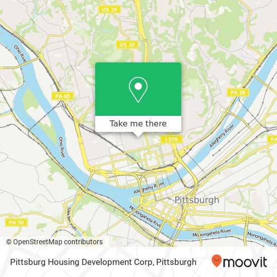 Mapa de Pittsburg Housing Development Corp