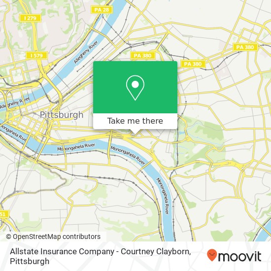 Mapa de Allstate Insurance Company - Courtney Clayborn