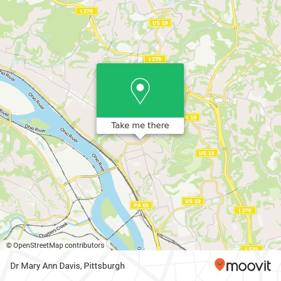 Dr Mary Ann Davis map