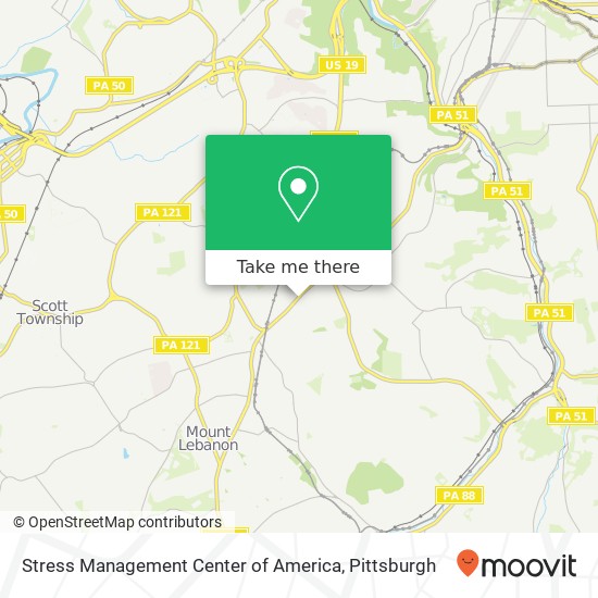 Stress Management Center of America map
