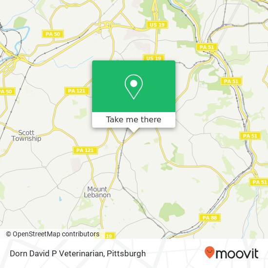 Dorn David P Veterinarian map