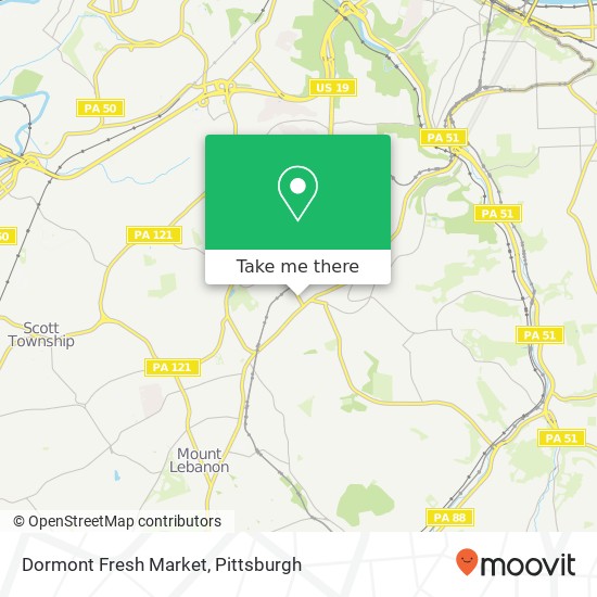 Dormont Fresh Market map