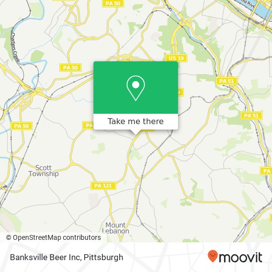 Mapa de Banksville Beer Inc