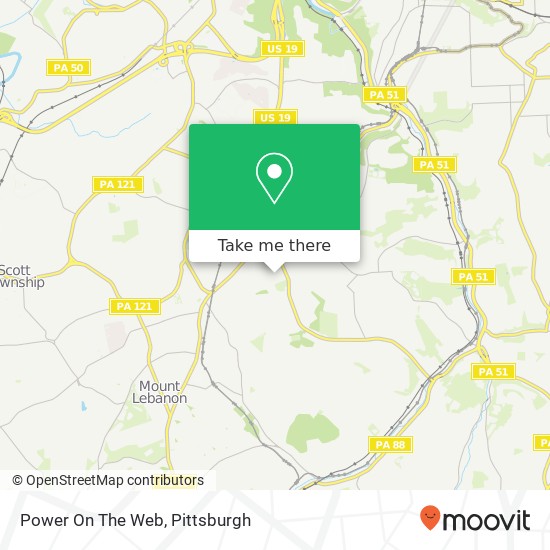 Power On The Web map