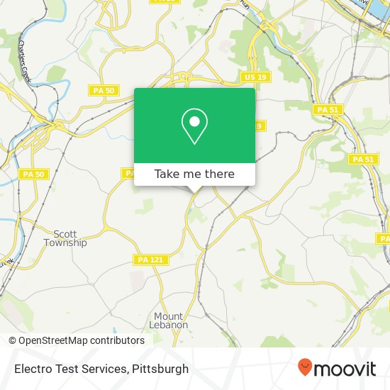 Electro Test Services map