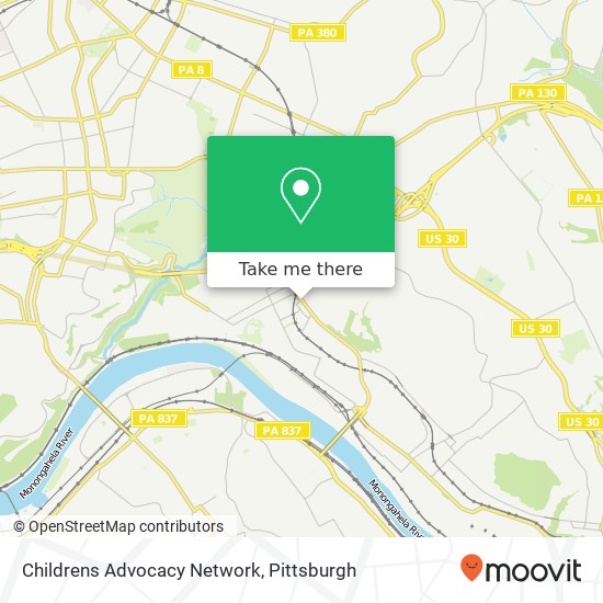 Childrens Advocacy Network map