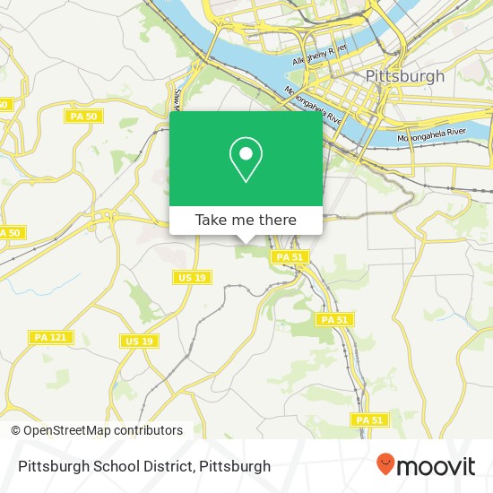 Mapa de Pittsburgh School District