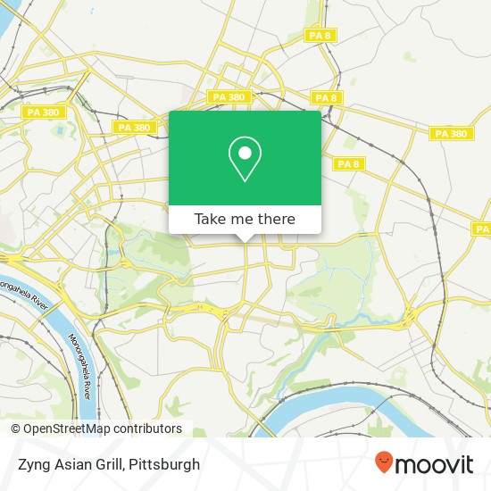 Mapa de Zyng Asian Grill