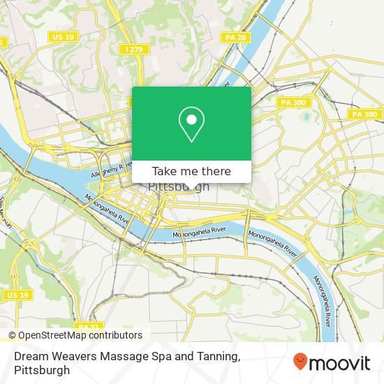 Mapa de Dream Weavers Massage Spa and Tanning