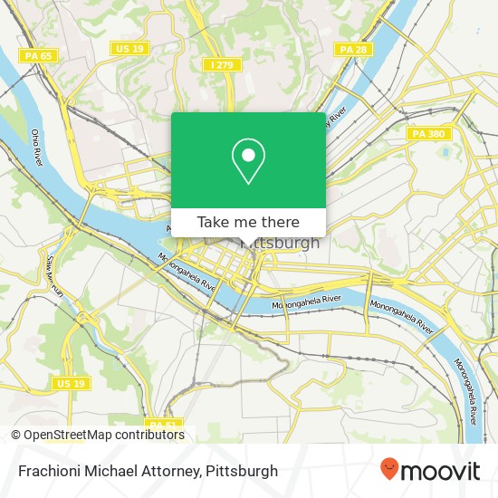 Mapa de Frachioni Michael Attorney