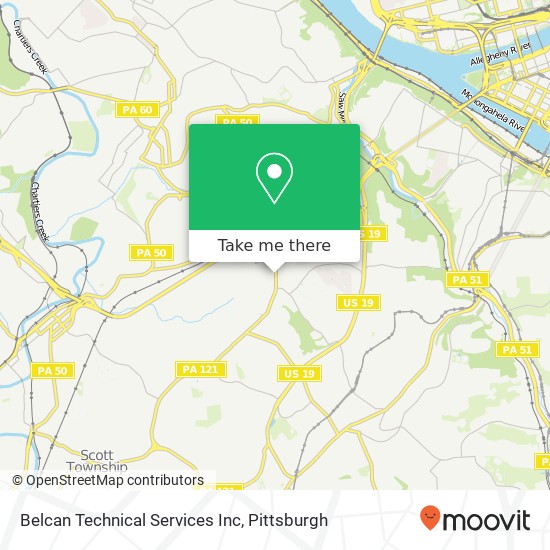 Belcan Technical Services Inc map