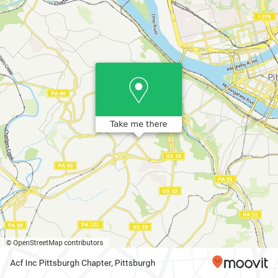 Acf Inc Pittsburgh Chapter map