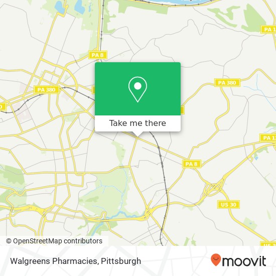 Walgreens Pharmacies map