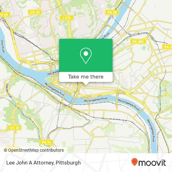 Lee John A Attorney map