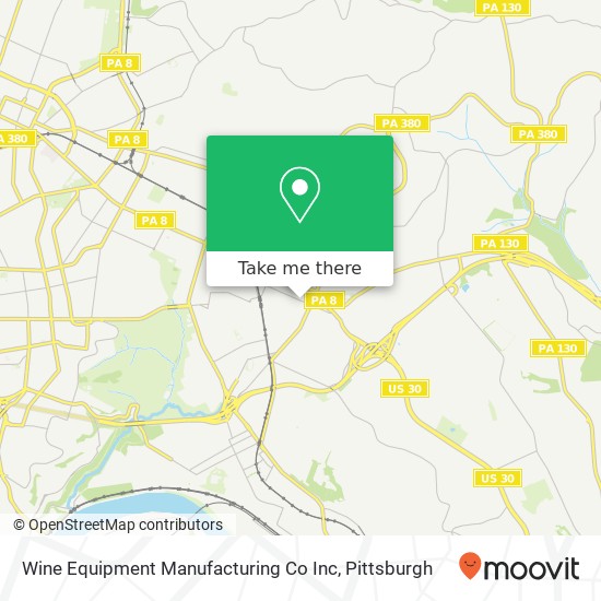 Mapa de Wine Equipment Manufacturing Co Inc