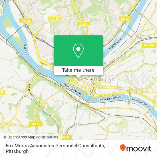Fox Morris Associates Personnel Consultants map