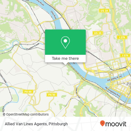 Allied Van Lines Agents map