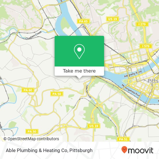 Mapa de Able Plumbing & Heating Co