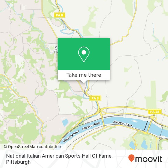 Mapa de National Italian American Sports Hall Of Fame