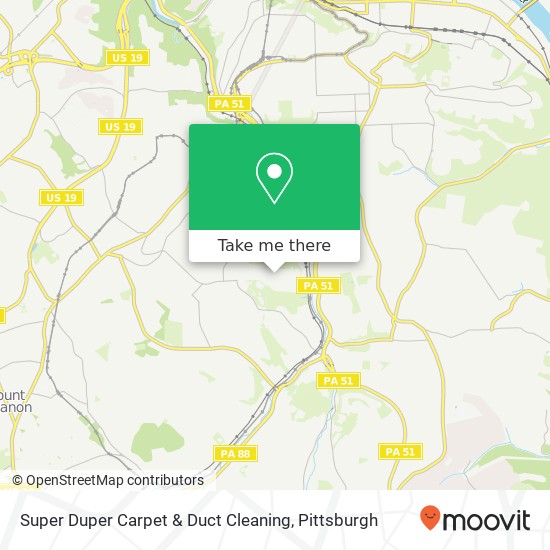 Mapa de Super Duper Carpet & Duct Cleaning