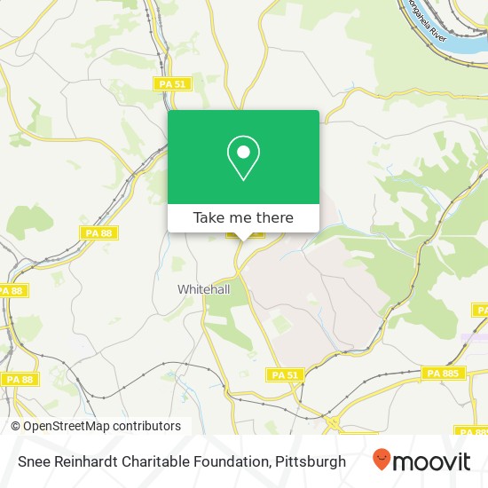 Mapa de Snee Reinhardt Charitable Foundation