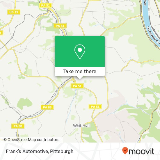 Frank's Automotive map