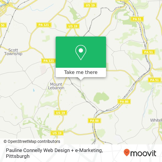 Pauline Connelly Web Design + e-Marketing map