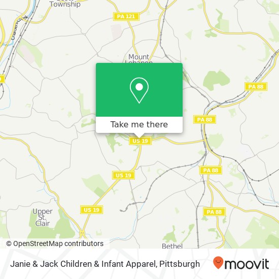 Janie & Jack Children & Infant Apparel map