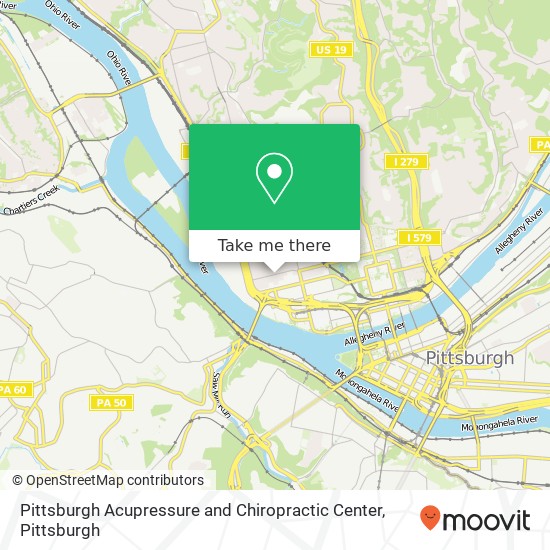 Pittsburgh Acupressure and Chiropractic Center map