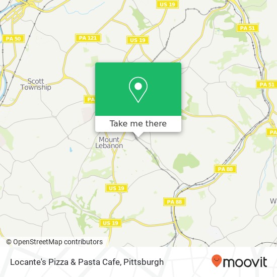 Locante's Pizza & Pasta Cafe map