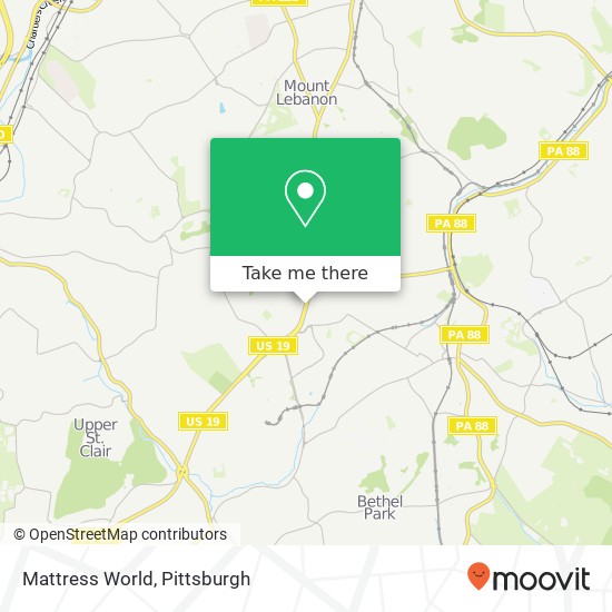 Mapa de Mattress World