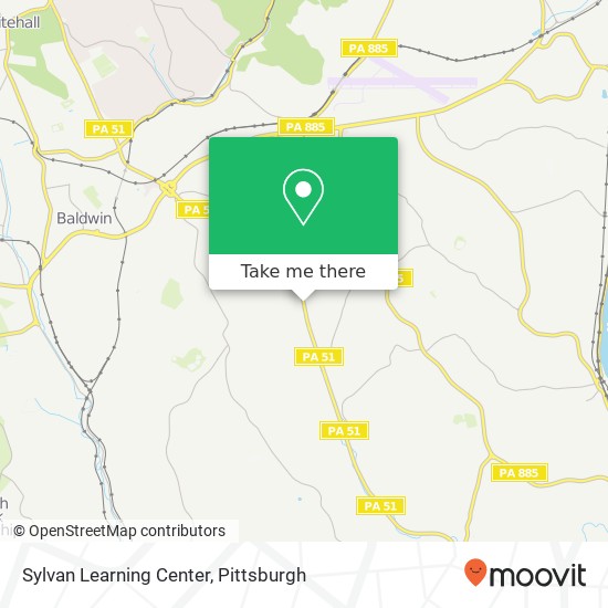 Sylvan Learning Center map